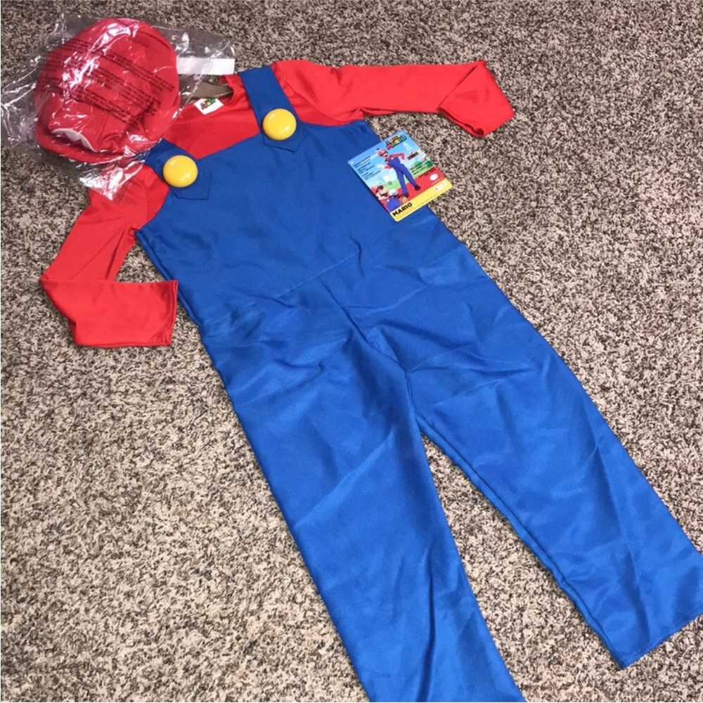 Super Mario Deluxe Child Costume Size M (8-10) | NWT! - Picture 2 of 7